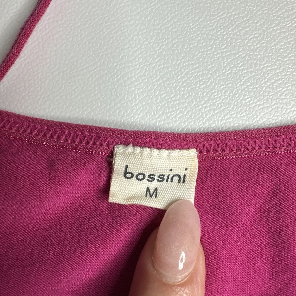 Bossini Hot Pink Lace Trim Cami Top Y2K McBling Barbiecore 2000s Medium - Picture 6 of 10